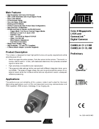 Datasheet CameliaC1CL8M производства ATMEL