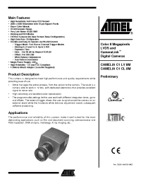 Datasheet CameliaC1LV8M manufacturer ATMEL