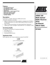 Datasheet EF4442CMB/TZ63 manufacturer ATMEL