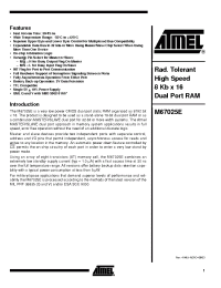 Datasheet MMK2-67025EV-30-E manufacturer ATMEL
