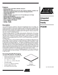 Datasheet PC8240 manufacturer ATMEL