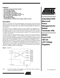 Datasheet RE023 manufacturer ATMEL