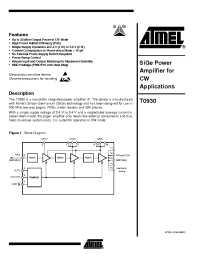 Datasheet T0930-TJQ manufacturer ATMEL