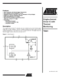 Datasheet T6801-TAQ manufacturer ATMEL