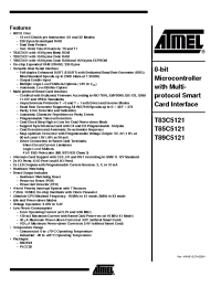 Datasheet T85C5121-S3RIL manufacturer ATMEL