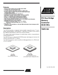 Datasheet TSPC106AMGS производства ATMEL