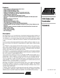 Datasheet TSS461E-TDRA-9 manufacturer ATMEL