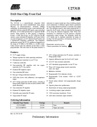 Datasheet U2731B-MFN manufacturer ATMEL