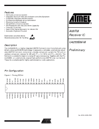 Datasheet U4255BM-MFN manufacturer ATMEL