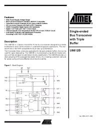 Datasheet U6812B manufacturer ATMEL