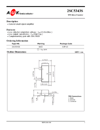 Datasheet 2SC5343S manufacturer AUK