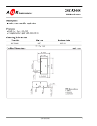 Datasheet 2SC5344S manufacturer AUK