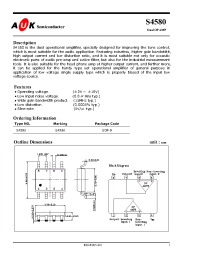 Datasheet S4580 manufacturer AUK