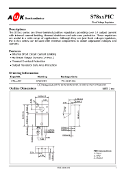 Datasheet S7805PIC manufacturer AUK