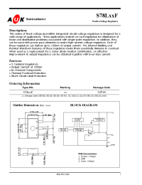 Datasheet S78L06F manufacturer AUK