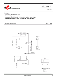 Datasheet SB2233-H manufacturer AUK