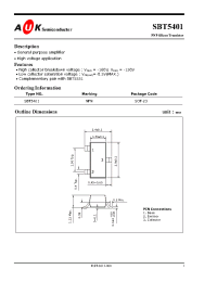 Datasheet SBT5401 manufacturer AUK
