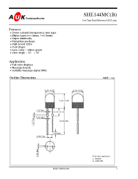 Datasheet SHE144MC(B) manufacturer AUK