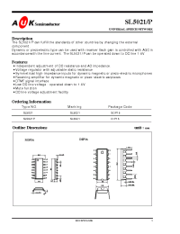 Datasheet SL5021P manufacturer AUK