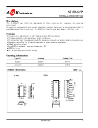 Datasheet SL5022 manufacturer AUK