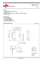 Datasheet SR2333-V manufacturer AUK