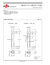 Datasheet SR3517-V(B) manufacturer AUK