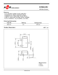 Datasheet STD123U manufacturer AUK