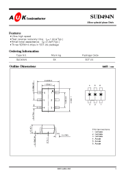 Datasheet SUD494N manufacturer AUK