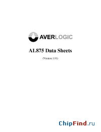 Datasheet AL875 manufacturer AverLogic