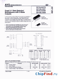 Datasheet AVGDV74ALS257N manufacturer AVG