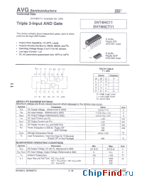 Datasheet AVGDV74HC11N manufacturer AVG
