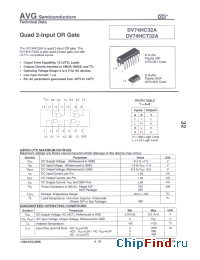 Datasheet AVGDV74HC32AN manufacturer AVG