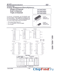 Datasheet AVGDV74HC4051N manufacturer AVG