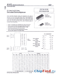 Datasheet AVGDV74LS138N manufacturer AVG