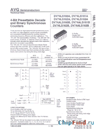 Datasheet AVGDV74LS161AN manufacturer AVG