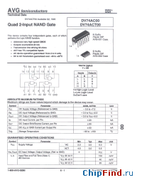 Datasheet DV74AC00 manufacturer AVG