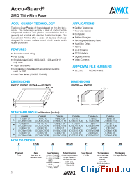 Datasheet F0402E0R50FSTR manufacturer AVX