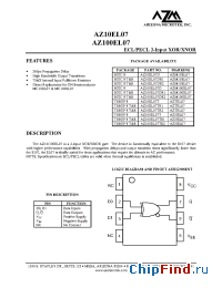 Datasheet AZ100EL07TR1 manufacturer Arizona Microtek