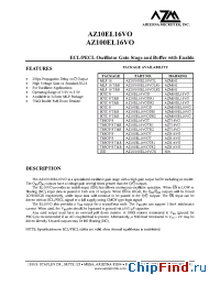 Datasheet AZ100EL16VOT manufacturer Arizona Microtek