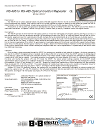 Datasheet 485OPDR manufacturer B&B Electronics