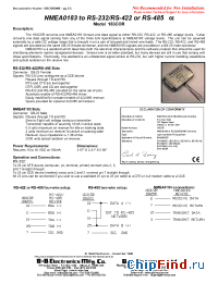 Datasheet MODEL183COR manufacturer B&B Electronics