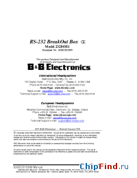 Datasheet MODEL232BOB1 manufacturer B&B Electronics