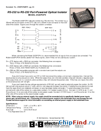 Datasheet MODEL232SPOP4 manufacturer B&B Electronics