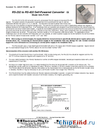 Datasheet MODEL422LPCON manufacturer B&B Electronics