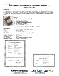 Datasheet MODELS1110F/1110M manufacturer B&B Electronics