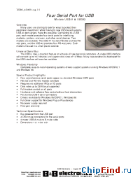 Datasheet MODELUSB41/USB42 manufacturer B&B Electronics