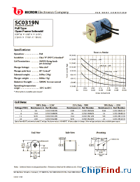 Datasheet SC0319N manufacturer Bicron