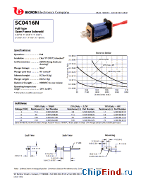 Datasheet SC0416N manufacturer Bicron