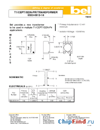 Datasheet 0553-0013-14 manufacturer BEL Fuse