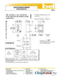 Datasheet 0553-0043-DC manufacturer BEL Fuse